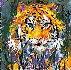 Leroy Neiman Famous Paintings - Portrait of the Tiger